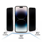 grūdintas stiklas Privacy, skirtas Samsung Galaxy A14 5G / A14 5G