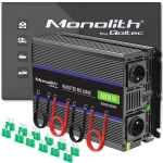 Qoltec Monolith 6000 MS Wave įtampos keitiklis | nuo 12V iki 230V | 3000/6000W | USB