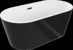 Vonia Mexen Luna, 150 x 75 cm, White/Black+Black