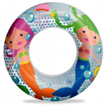 Pripučiamas plaukimo ratas The Bestway Mermaid, 51 cm