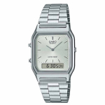 Kombinuotas laikrodis Casio Vintage, sidabrinis