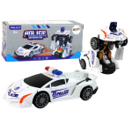 Automobilis - robotas 2in1 Lean toys, baltas