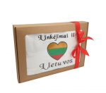 Siuvinėtas rank&scaron;luostis Linkėjimai i&scaron; Lietuvos, 1 vnt.