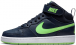 Sportiniai batai vyrams Nike Court Borough Mid 2 Navy Green CD7782 403, mėlyni