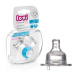 Silikoninis žindukas Lovi plataus kaklelio greitos tėkmės 2vnt 18/752