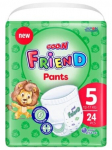 Sauskelnės-kelnaitės Goo.N Friend 5 (12-17 kg), 24 vnt