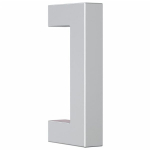 Spintelės rankenėlė vidaXL, 64 mm, sidabrinė