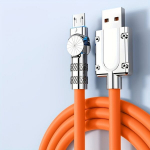 120W 3A Alkūninis Mikro USB Greito Įkrovimo Laidas Telefonui Android, Oranžinė