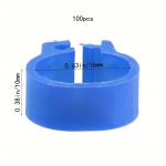 100vnt Vi&scaron;tų Kojų Žiedai Daugiaspalviai 16/20mm Numeruoti 1-100, Mėlyna