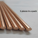 Vario strypai 5mm skersmens x 300mm ilgio - Gryno vario apvalūs strypai rankdarbiams ir metalo darbams - Pakuotėje 10/5/3, 5 pakuotės
