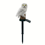 Saulės pelėdos &scaron;viestuvas lauko dekoracijai, Baltas