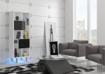Lentyna King 7, balta/juoda