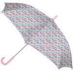 Parapliu SAFTA MOOS FLORES - Vadovas, 8 skydai, metaliniai strypai, patogus ir tvirtas - 48 cm