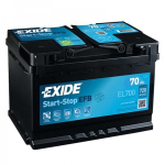 Akumuliatorius EXIDE Start-Stop EFB EL700 70Ah 720A