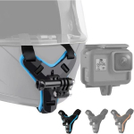 Motociklo &scaron;almo smakro laikiklis veiksmo kamerai GoPro suderinamas. ,  Mėlyna