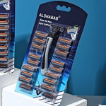 Nerūdijančio Plieno Skustuvas Vyrams, Plaunamas, Ne&scaron;iojamas. , 1 skustuvas + 24 papildymai
