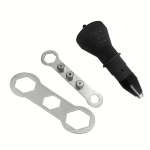 Elektrinis kniedžių veržlių adapteris 2.4mm-4.8mm įrankis. ,  Juoda