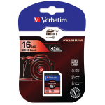 Atminties kortelė telefonui Verbatim V43962 SDHC 16GB