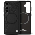 BMW odinis dėklas su MagSafe Samsung Galaxy S25, juodas
