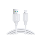 Elastingas patvarus USB kabelis, 1m, baltas