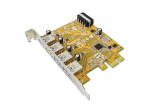 Kontroler Sunix PCIe 2.0 x1 -  4x USB 3.0 (USB4300N)