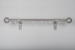 Karnizas MONACO viengubas &scaron;viesaus matinio sidabro spalva, 160 cm