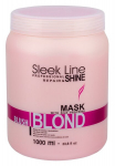 Atkuriamoji plaukų kaukė Stapiz Sleek Line Blush Blond 1000 ml