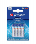 baterijos &scaron;arminės, aaa, 1,5 v, "verbatim", lizdinė plok&scaron;telė, 4 pakuotės, 49920