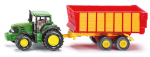 Traktorius John Deere su priekaba Siku