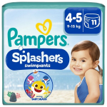 Sauskelnės-kelnaitės PAMPERS Pants Splashers, 4 dydis, 9 - 15 kg, 11 vnt.