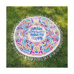 Paplūdimio rank&scaron;luostis Mandala Sunshine, 150x150 cm