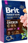 Brit Premium By Nature Junior S mažų veislių jauniems &scaron;uniukams su vi&scaron;tiena, 3 kg