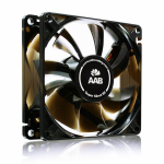 AABCOOLING Super Silent R8 - Kompakti&scaron;kas 80mm Ventiliatorius, 33m&sup3;/h Oro Srautas, Tylus 8.9-13.9dB Veikimas Su FDB Guoliais, 1200-1600 RPM, 3-Pin/Molex, 12/9V Adapteris, Silikoniniai Kai&scaron;čiai, Modernus Dizainas, Tinka Kompiuteriams, 3D Spausdintuvams