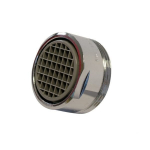 BA-DE Vandens taupymas, chromuotas aeratorius 24M, srautas 6 l / min., FreeLime, 2 vnt, su gumine tarpine