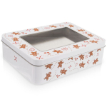 Metalinis skardinis sausainių indas Orion Gingerbread 18x14.5x5cm