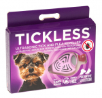 TickLess ultragarsinis pakabukas nuo erkių ir blusų &scaron;unims ir katėms, rožinis