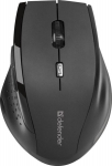 "defender" pelė "accura mm-365", 1600dpi, 2,4 [ghz], optinė, 6 butų, belaidė, juoda, 2 vnt. aaa, nanopriėmėjas