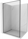 Mexen Kioto L du&scaron;o sienelė Walk-in 120 x 200 cm, juodas rėmas, &scaron;e&scaron;ių pilkų &scaron;e&scaron;ėlių - 800-120-103-66-70, 120 x 200