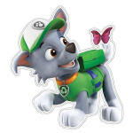 Vaiki&scaron;kas sienų lipdukas Paw Patrol Rocky
