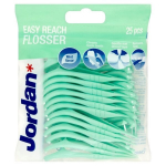 Tarpdančių siūlas Jordan Easy Reach Flosser, mėtinis, 25 vnt.