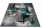 Kilimas pilkas/turkio 80x150cm