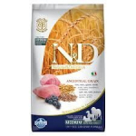 Farmina N&D Low Grain Dog Puppy Mini su ėriena ir mėlynėmis, 2.5 kg