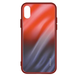 Evelatus Samsung A70 Water Ripple Gradient Color Anti-Explosion Tempered Glass Case Gradient Red-Black