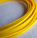 Tekstilinis kabelis, 2x0,5 mm, geltonas, 5 m