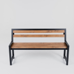Suoliukas su atlo&scaron;u sodui 140*37 cm, ruda