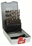 Grąžtų rinkinys bosch HSS-Co,1-10 mm, 19 vnt.