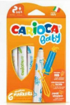 Carioca Baby Flomasteriai 6 Spalvų