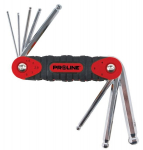 Proline Hex raktų rinkinys su rutuliuku Crv, 8 vnt., 1.5-8mm