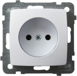 Ospel Karo baltas viengubas elektros lizdas Gp-1s/m/00