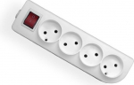 Elgotech prailgintuvo adapteris su jungikliu, 4 lizdai